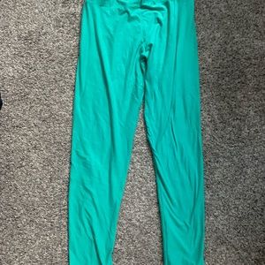 Lula roe Tall and Curvy Turquoise Leggings